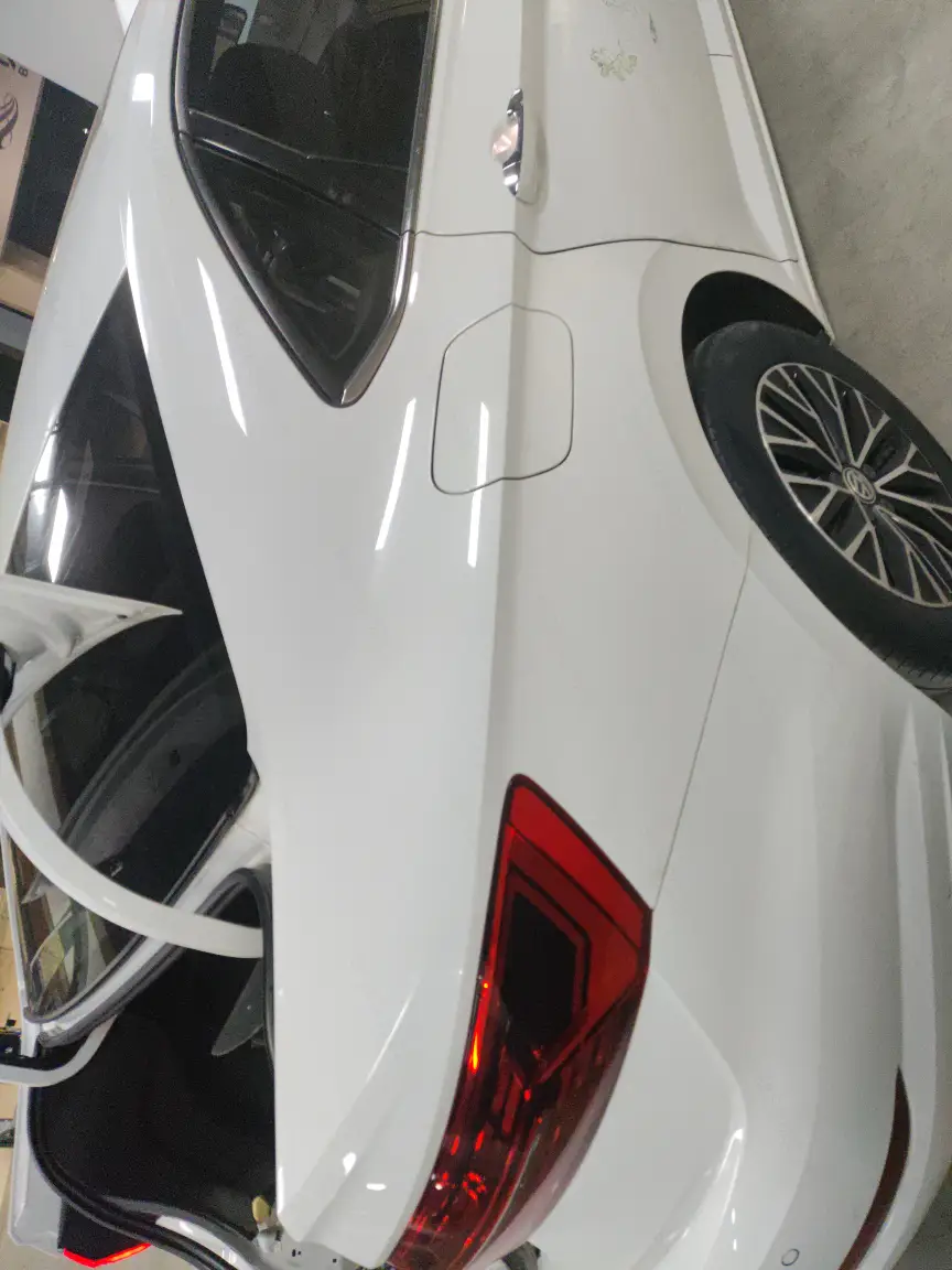 Заднее правое крыло: окрашен