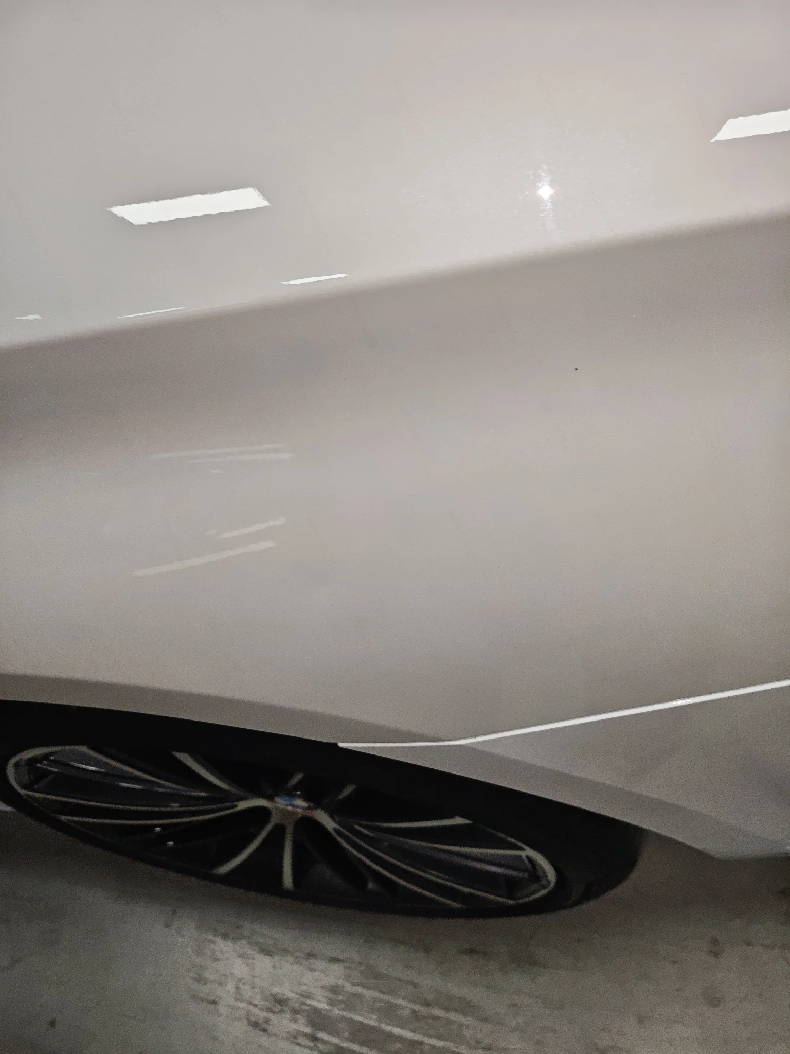 Заднее левое крыло: деформация