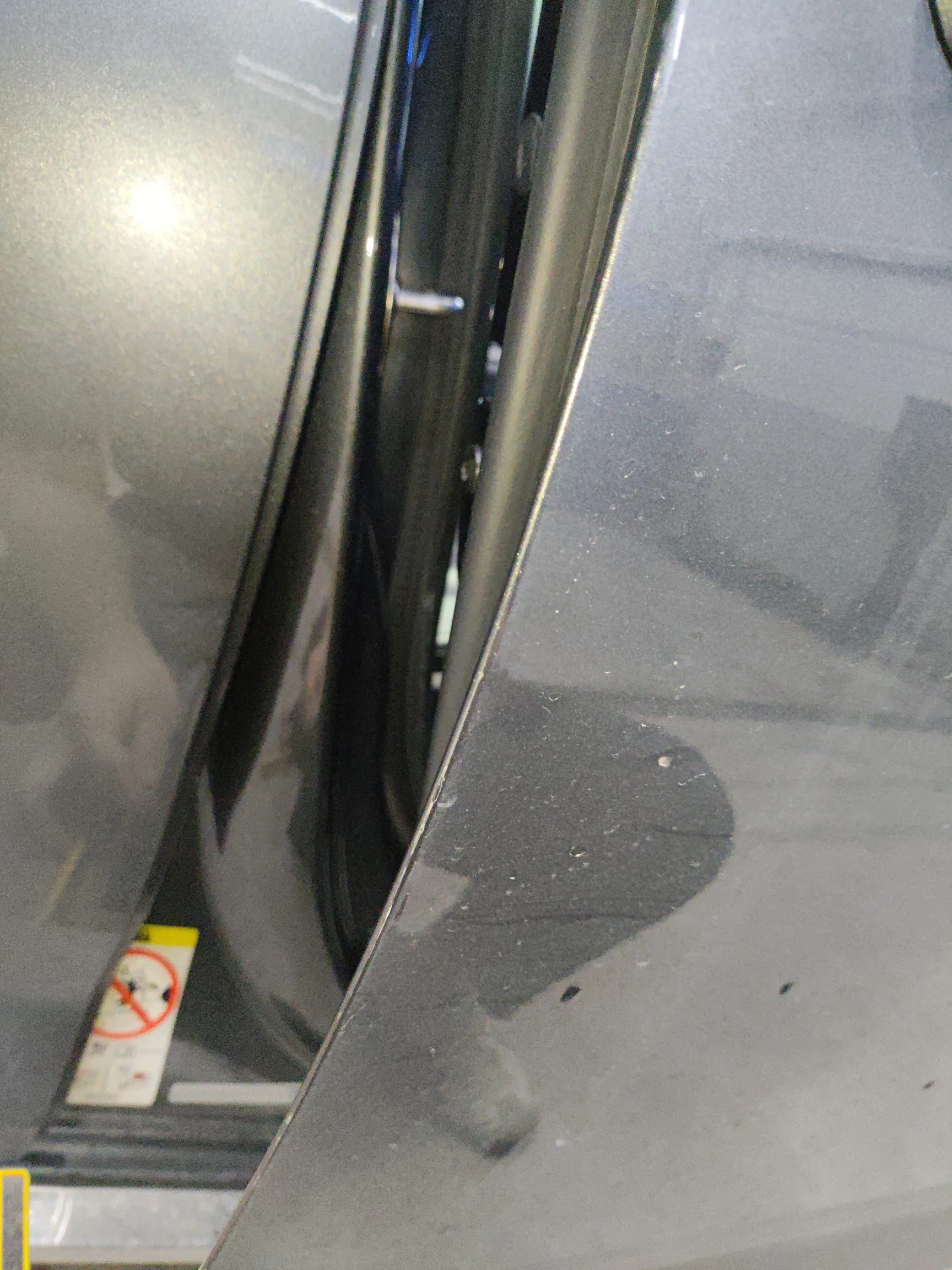 Передняя правая дверь: притёртость