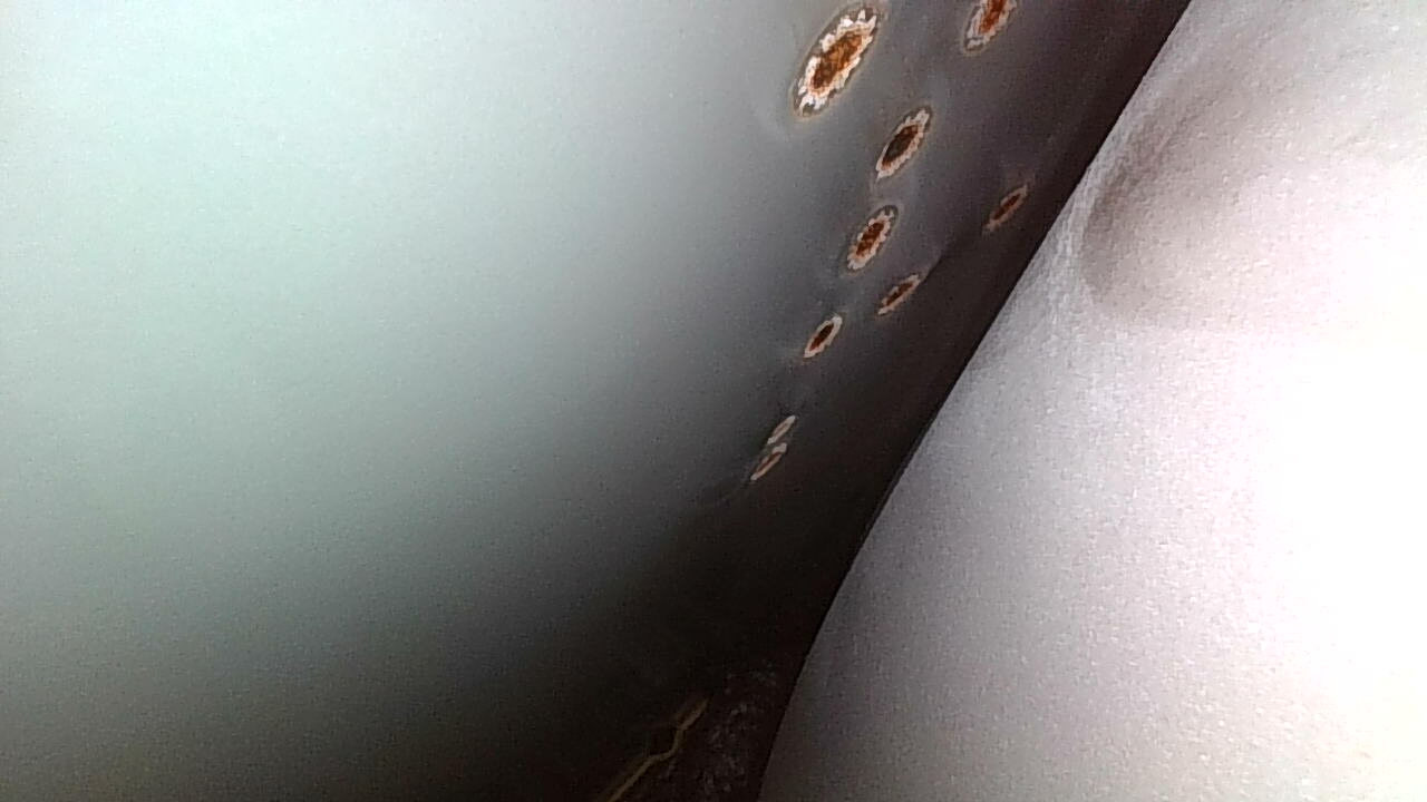 Заднее правое крыло: окрашен